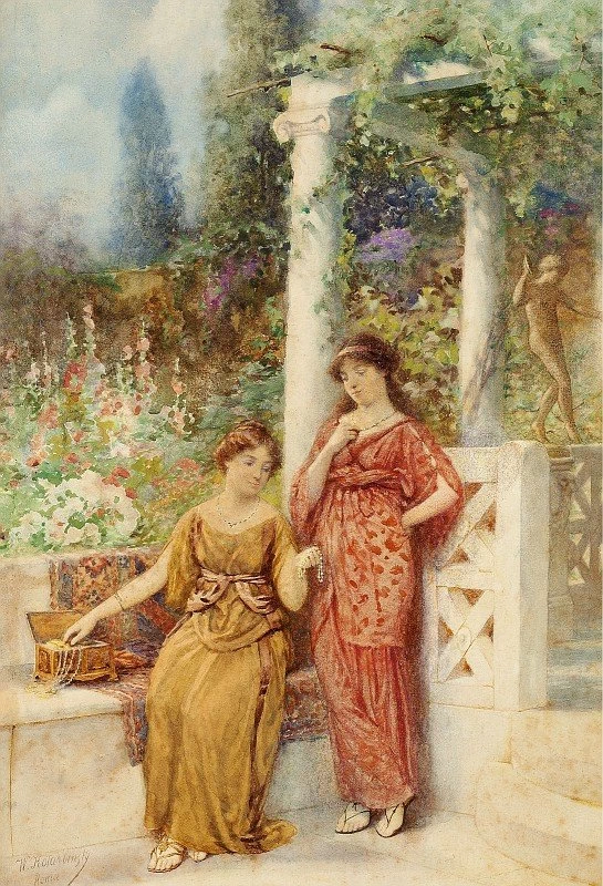Due signore italiane nel parco